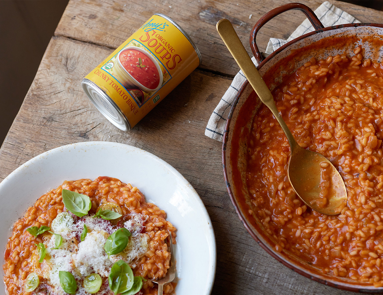 Amy's Kitchen - Tomato Risotto with Parmesan and Basil