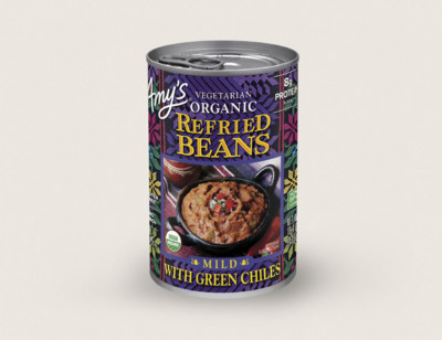 Organic Vegetarian Refried Beans with Green Chiles hover image