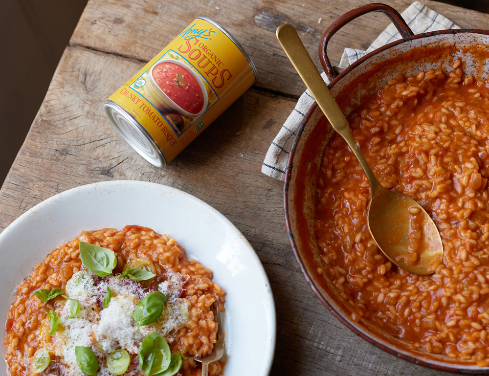 Amy's Kitchen - Tomato Risotto with Parmesan and Basil