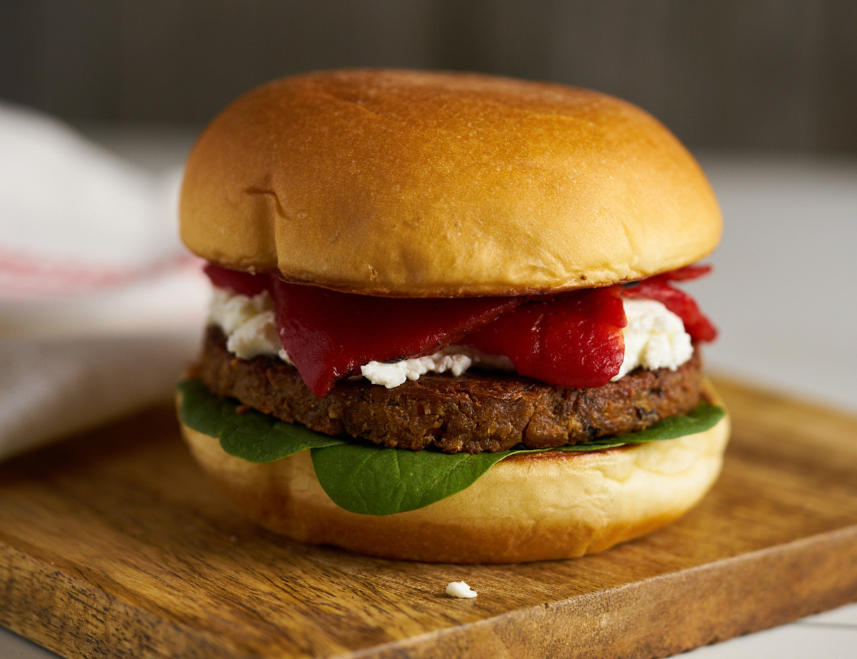 Amy's Kitchen Goat Cheese & Black Bean Veggie Burger