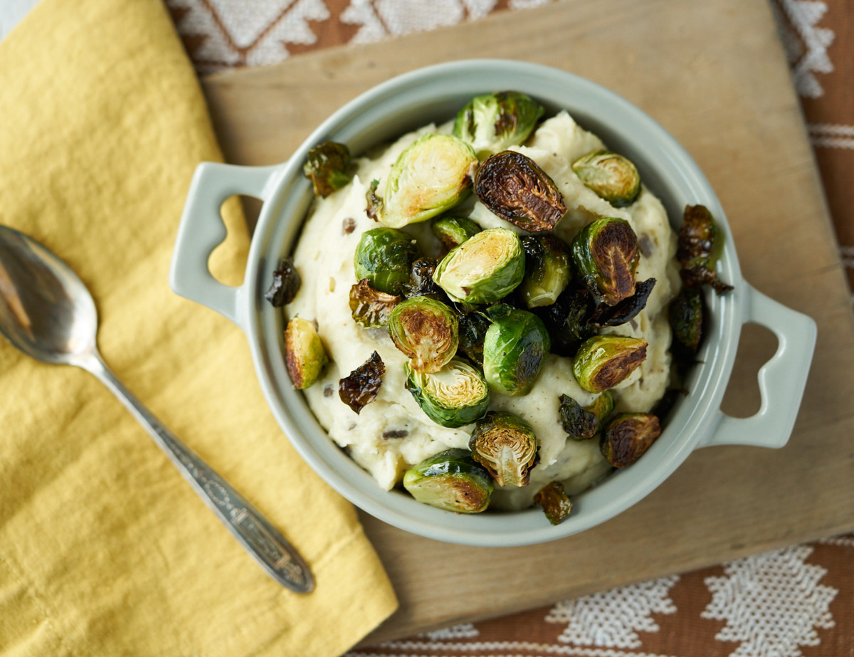 Amy's Kitchen Mashed Potatoes with Roasted Brussels Sprouts