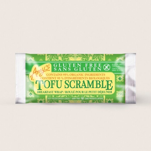 Amy's Kitchen Gluten Free Tofu Scramble Breakfast Wrap