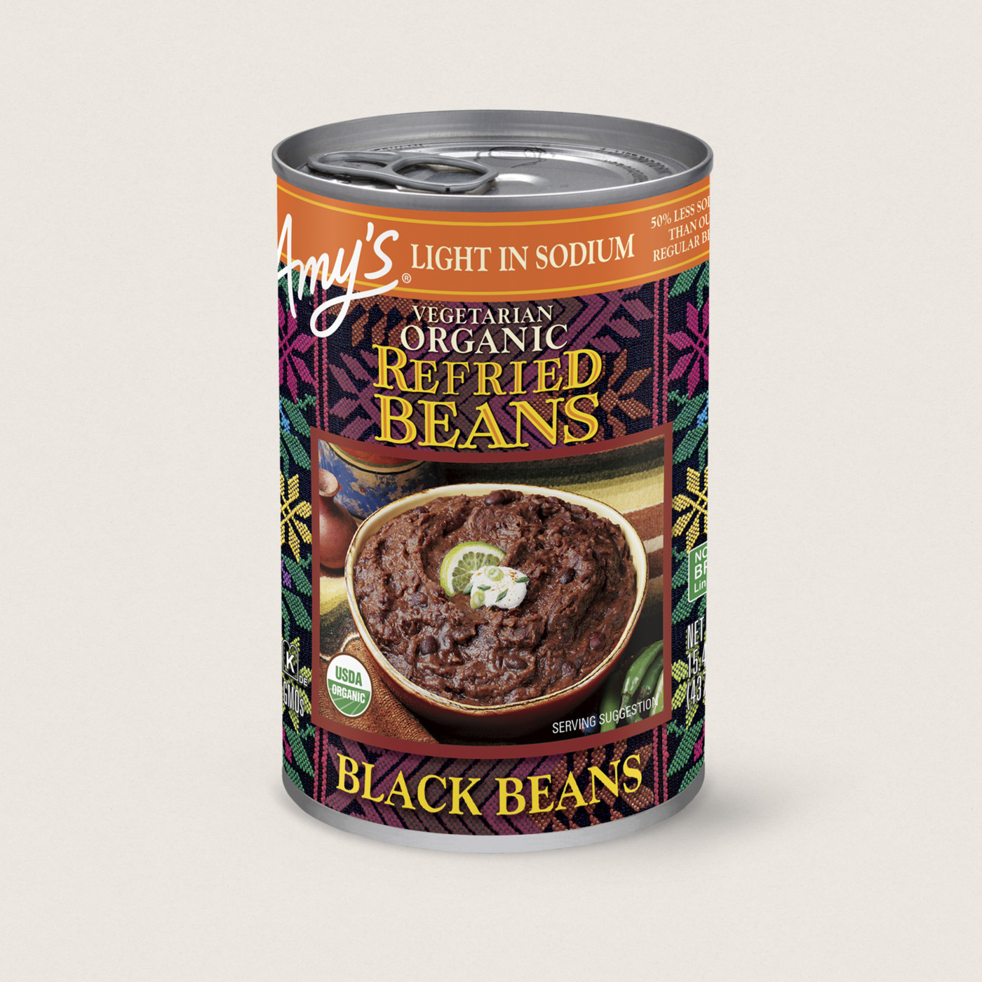 Amy's Kitchen Amy's Organic Light in Sodium Refried Black Beans