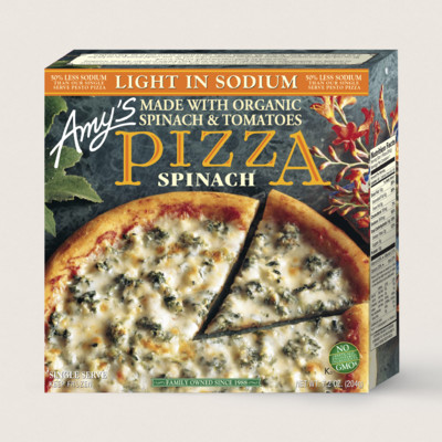 Spinach Pizza, Light in Sodium, Single Serve
