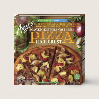 Roasted Vegetable Pizza, Gluten Free, Dairy Free, Single Serve