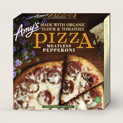 Meatless Pepperoni Pizza