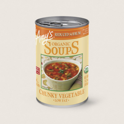 Organic Chunky Vegetable Soup, Reduced Sodium