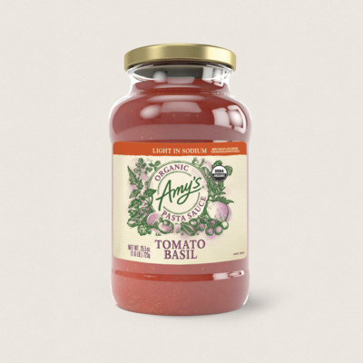 Organic Tomato Basil Pasta Sauce, Light in Sodium