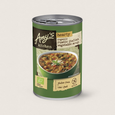 Organic Hearty Rustic Italian Vegetable Soup