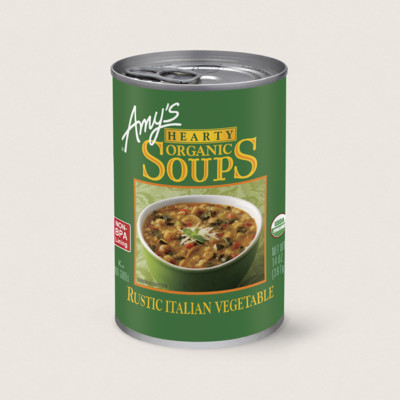 Organic Hearty Rustic Italian Vegetable Soup