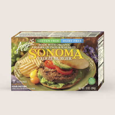 Sonoma Veggie Burger, Gluten Free, Dairy Free