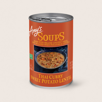 Thai Curry Sweet Potato Lentil Soup