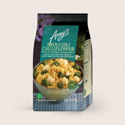 Broccoli Cauliflower, Pasta in Cheddar Cheese Sauce - Meals for Two
