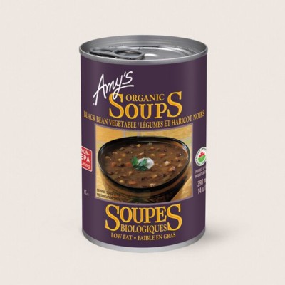 Organic Black Bean Vegetable Soup/Légumes Et Haricots Noirs