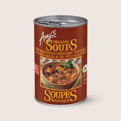 Organic Fire Roasted Southwestern Vegetable Soup/Légumes Grillés Au Feu Style Sud-west Biologiques
