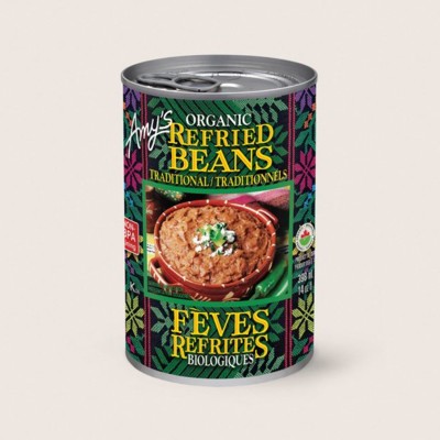 Organic Traditional Refried Beans/Traditionnels Féves Refrites Biologiques