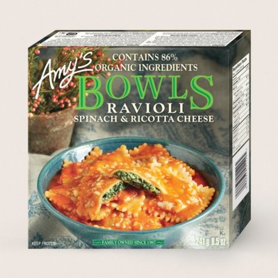Spinach & Ricotta Cheese Ravioli Bowl/Épinards et Ricotta