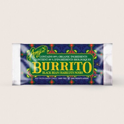 Black Bean Vegetable Burrito/Haricots Noirs Burrito
