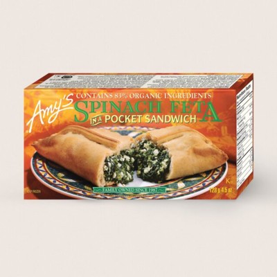 Spinach Feta in a Pocket Sandwich/Épinards Et Féta Dans Une Pochette Sandwich