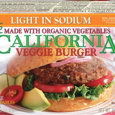 California Veggie Burger, Light in Sodium