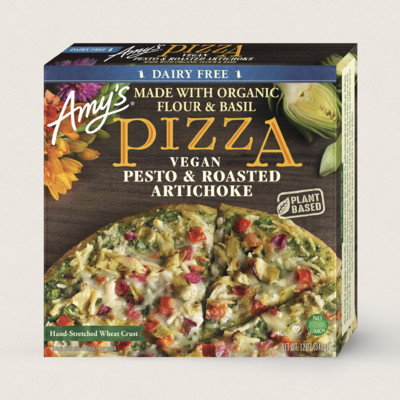 Vegan Pesto & Roasted Artichoke Pizza