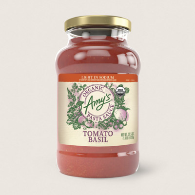 Organic Tomato Basil Pasta Sauce, Light in Sodium