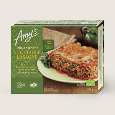 Lasagnes aux légumes bio, sans gluten
