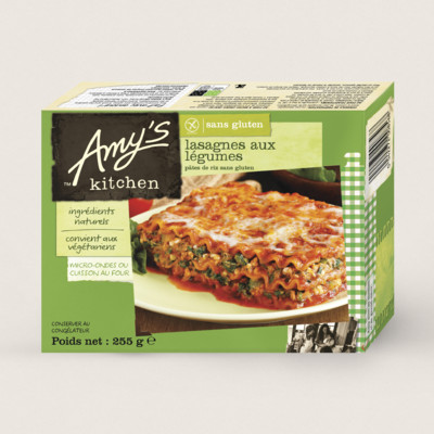 Lasagnes aux légumes, sans gluten