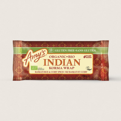 Wrap korma à l'indienne bio sans gluten