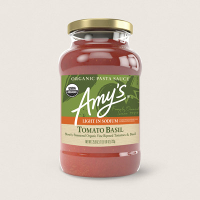 Organic Tomato Basil Pasta Sauce, Light in Sodium