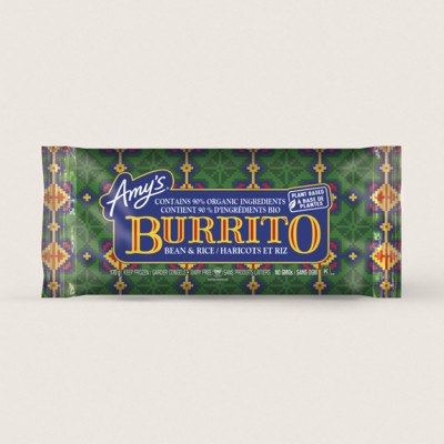 Dairy Free Bean & Rice Burrito/Haricots Et Riz Burrito