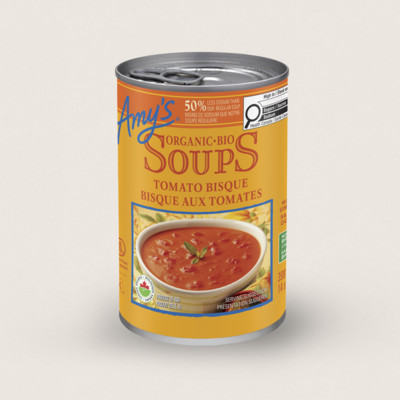 Organic Tomato Bisque, Lower in Sodium/Bisque De Tomate Biologique,Teneur Réduite en Sodium