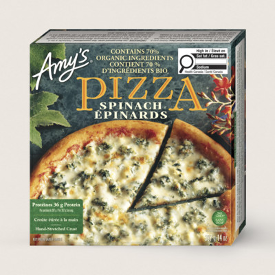 Spinach Pizza/Pizza Épinards