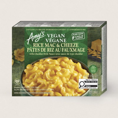 Vegan Rice Mac & Cheeze/Végane Pâtes de riz au fauxmage